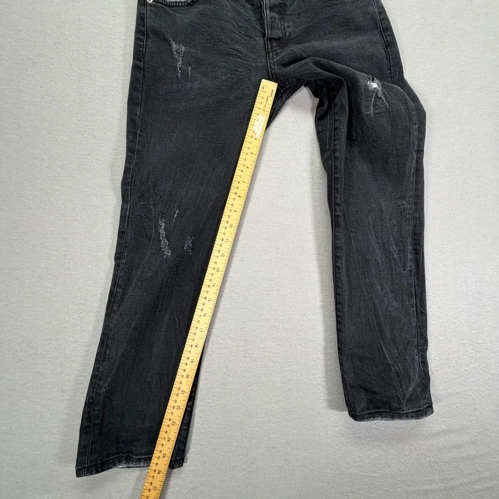 Dolce & Gabbana Jeans Women Size 31 Black Good Distressed Slim Stretch - Picture 2 of 11